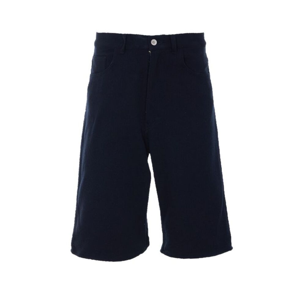 Auralee Men Silk Denim Wide Shorts